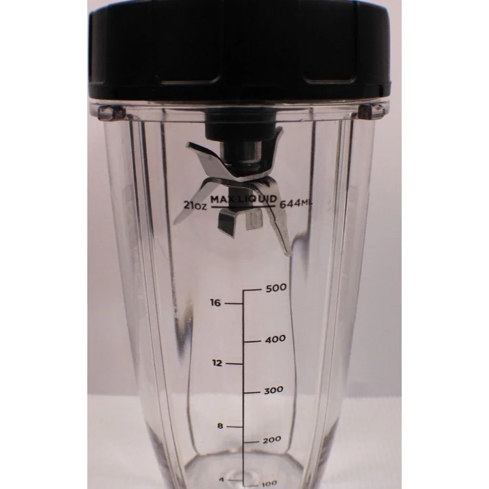 Nutri Ninja 21 Oz Single Serve Blender Cup with Blade Assembly Replacement OEM